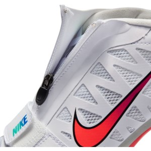 Nike Zoom Long Jump 4 - Unisex Long Jump Spikes - White/Flash Crimson/Black/Hyper Jade