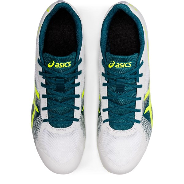 Asics Hyper MD 7 - Mens Middle Distance Track Spikes - White/Safety Yellow