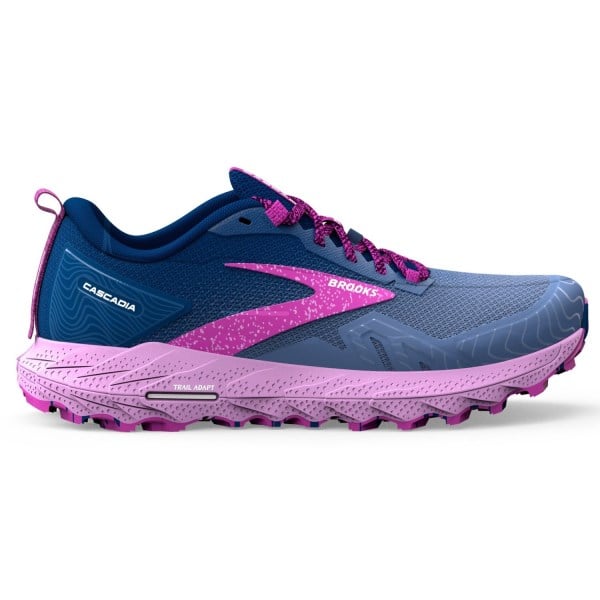 Brooks Cascadia 17 - Womens Trail Running Shoes - Navy/Purple/Violet