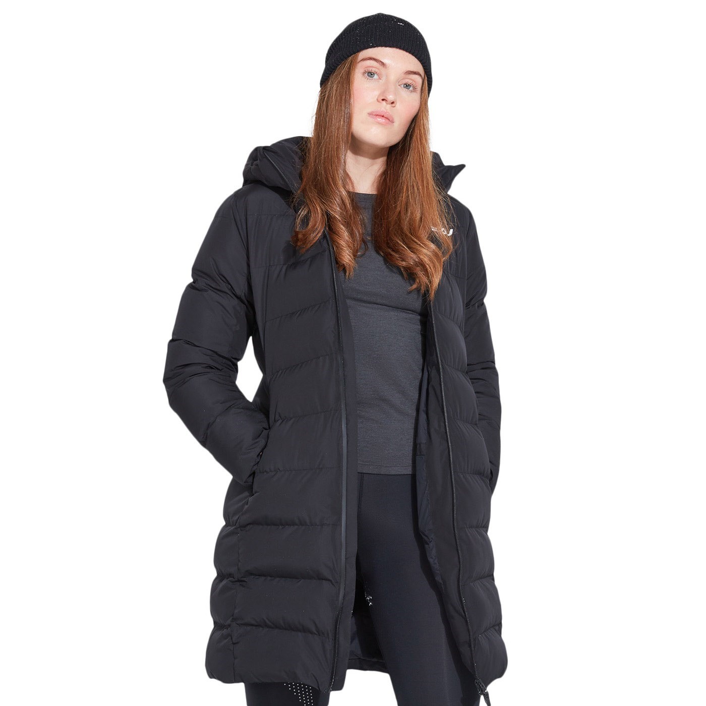 2XU Womens Utility Insulation Longline Jacket - Black | Sportitude