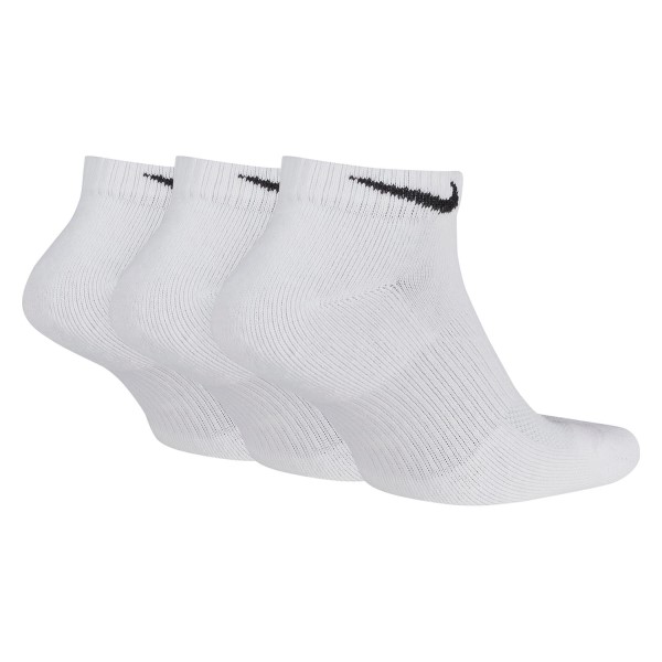 Nike Performance Cushion Unisex Low Cut Socks - 3 Pack - White/Black