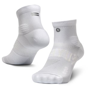 Shyu Quarter Crew Racing Socks - White/White/White