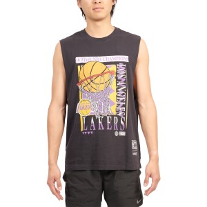 Mitchell & Ness Los Angeles Lakers Vintage Vibes Champions Mens Muscle Tank - Black