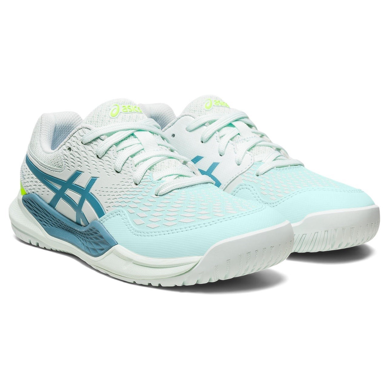 Asics Gel Resolution 9 GS - Kids Tennis Shoes - Soothing Sea/Gris Blue ...