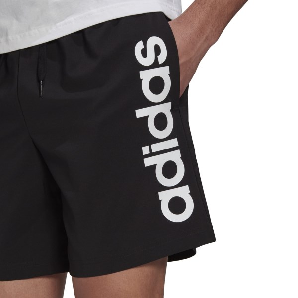 Adidas Aeroready Essentials Chelsea Linear Logo Mens Training Shorts - Black/White