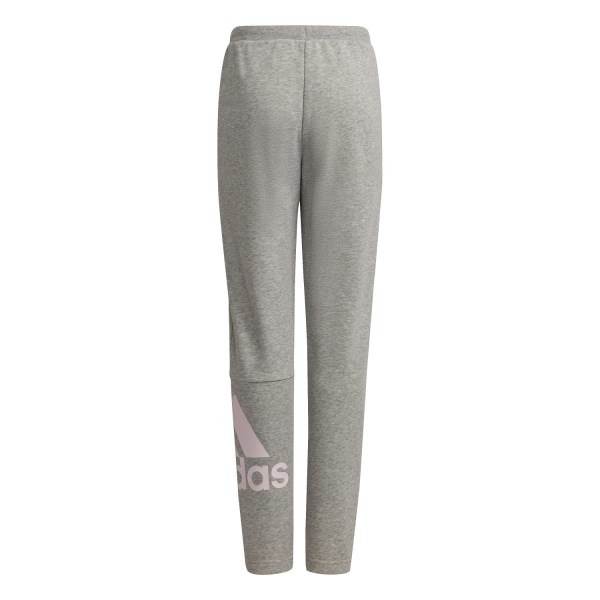 Adidas Essentials French Terry Kids Girls Track Pants - Grey Heather/Clear Pink