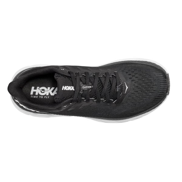 Hoka Clifton 7 - Womens Running Shoes - Black/White