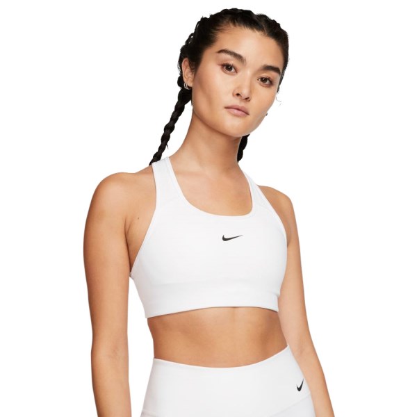 Nike Swoosh Womens Sports Bra - White
