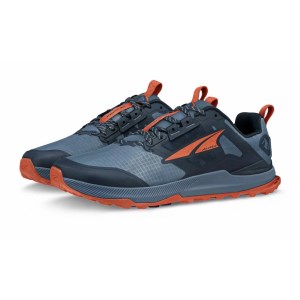 Altra Lone Peak 8 - Mens Trail Running Shoes - Blue/Orange