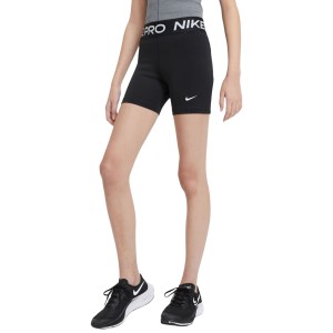 Nike Pro Kids Girls Training Shorts - Black/White