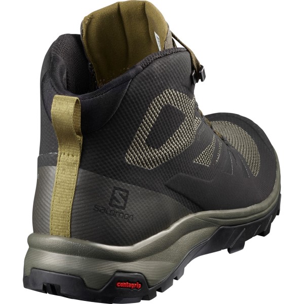 Salomon Outline Mid GTX - Mens Hiking Shoes - Black/Beluga/Capers