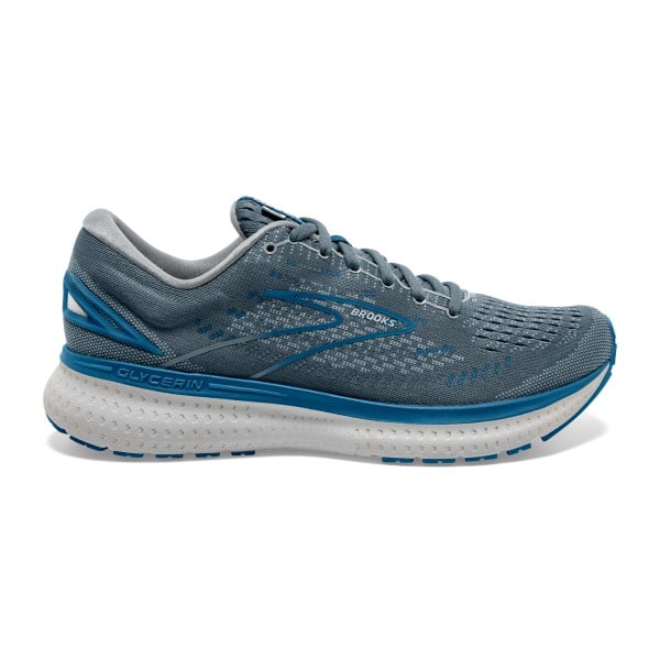 Brooks Glycerin 19 - Mens Running Shoes - Quarry/Grey/Dark Blue ...