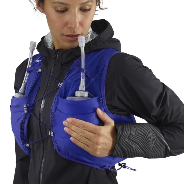 Salomon Advanced Skin 8 Set Womens Trail Running Vest - Clematis Blue/Alloy