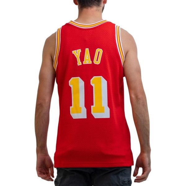 Mitchell & Ness Houston Rockets Yao Ming 2004-05 NBA Swingman Mens Basketball Jersey - Red