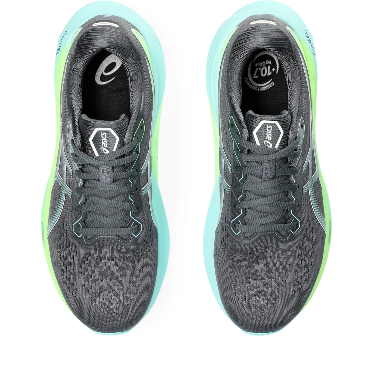 Asics Gel Kayano 30 - Mens Running Shoes - Carrier Grey/Illuminate Mint ...