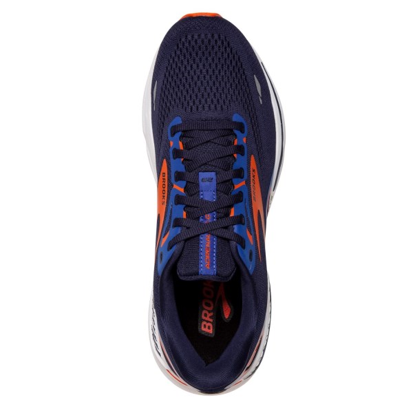 Brooks Adrenaline GTS 23 - Mens Running Shoes - Peacoat/Orange/Surf The Web