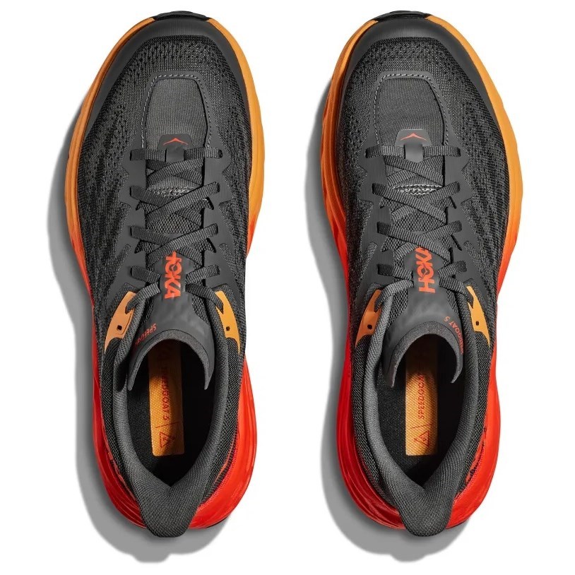 Hoka Speedgoat 5 - Mens Trail Running Shoes - Castlerock/Flame | Sportitude