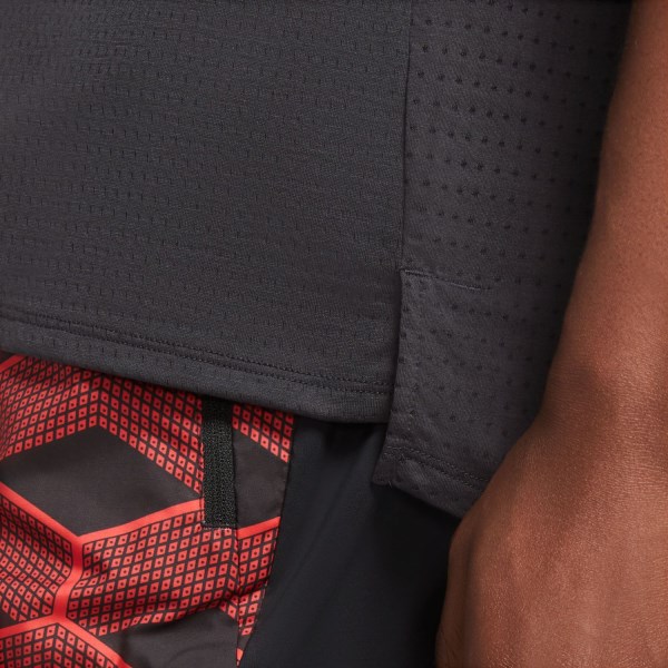Nike Dri-Fit Team Kenya Rise 365 Mens Running T-Shirt - Black/Reflective Silver