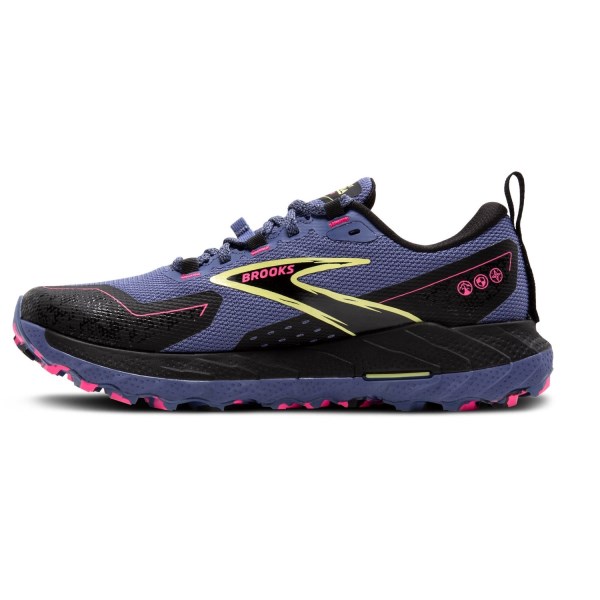 Brooks Cascadia 18 GTX - Womens Trail Running Shoes - Grey Blue/Black/Pink