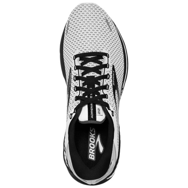 Brooks Adrenaline GTS 22 Knit - Womens Running Shoes - White/Grey/Black