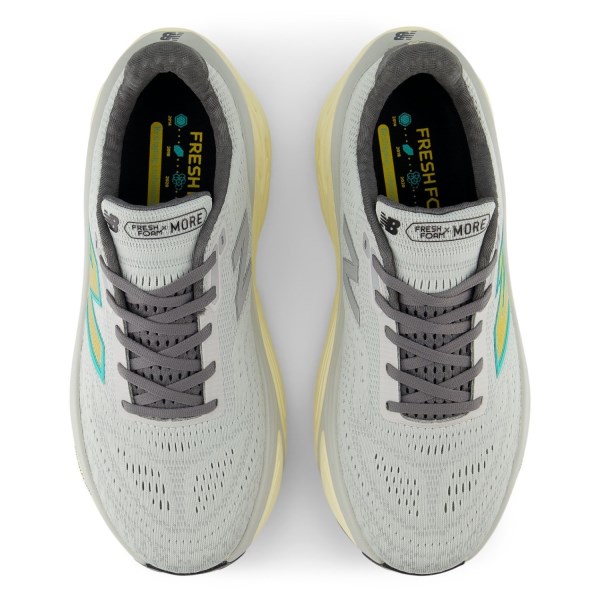 New Balance Fresh Foam X More v5 - Mens Running Shoes - Brighton Grey/Calcium/Cyber Jade