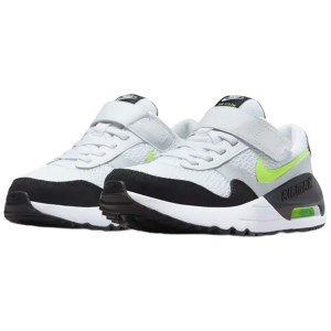 Nike Air Max SYSTM PS - Kids Sneakers - White/Black/Volt/Pure Platinum