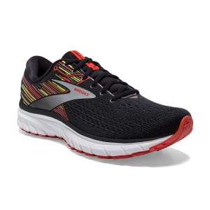 Brooks Defyance 12 - Mens Running Shoes - Black/Red/Yellow