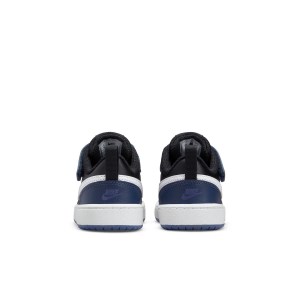 Nike Court Borough Low 2 TDV - Toddler Sneakers - Midnight Navy/White/Black/Dark Purple Dust