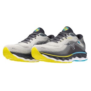 Mizuno Wave Sky 7 - Mens Running Shoes - Pearl Blue/White/Bolt
