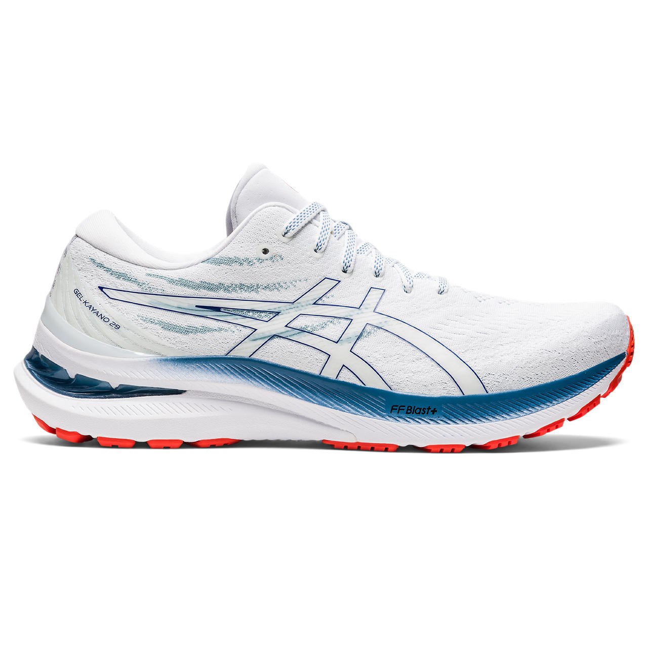 Asics Gel Kayano 29 - Mens Running Shoes - White/Deep Ocean | Sportitude