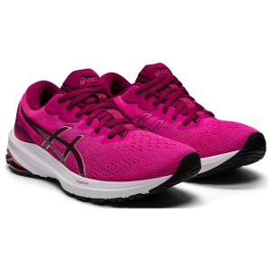 Asics GT-1000 11 - Womens Running Shoes - Dried Berry/Pink Glo