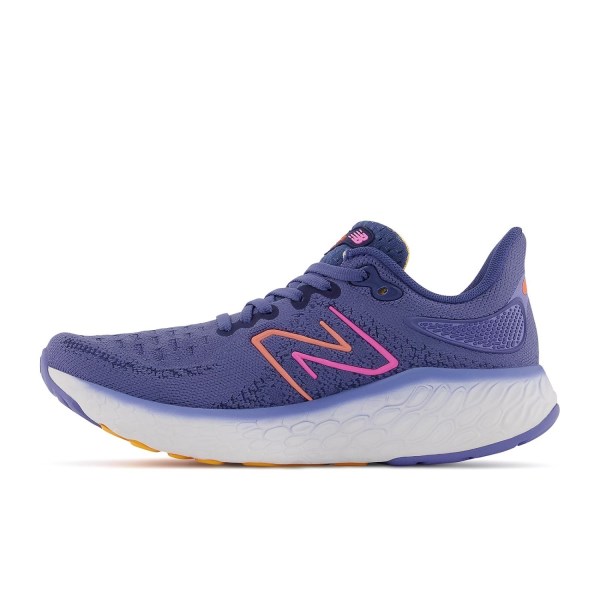New Balance Fresh Foam X 1080v12 - Womens Running Shoes - Night Sky/Vibrant Orange/Vibrant Pink