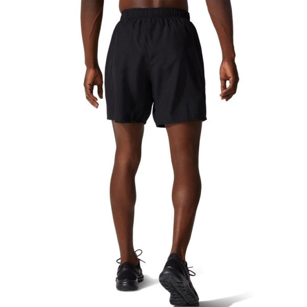 Asics Silver 7 Inch Mens Running Shorts - Performance Black