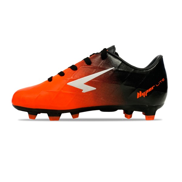 Sfida Ignite Junior - Kids Football Boots - Black/Fluro Orange