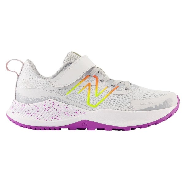 New Balance DynaSoft Nitrel Trail v5 Velcro - Kids Trail Running Shoes - Quartz Grey/Cosmic