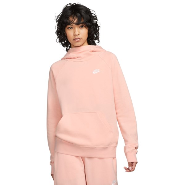 Nike Sportswear Essential Fleece Funnel-Neck Womens Hoodie - Atmosphere/White