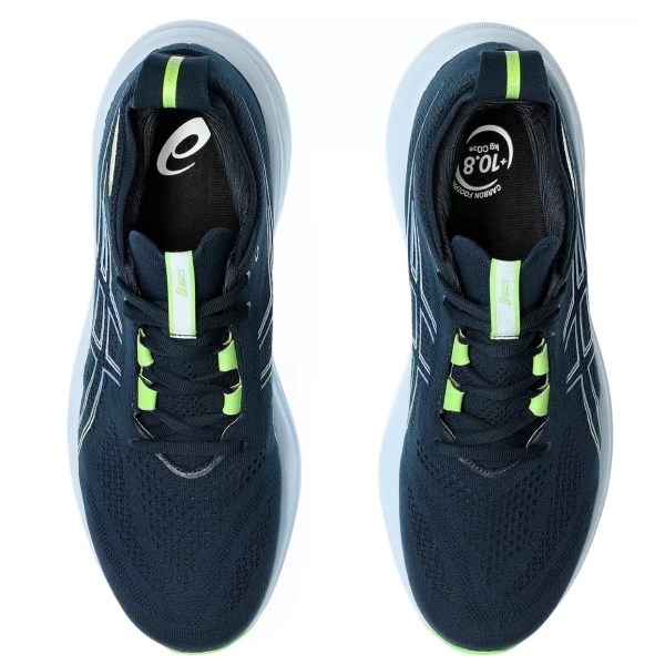 Asics Gel Nimbus 26 - Mens Running Shoes - French Blue/Electric Lime