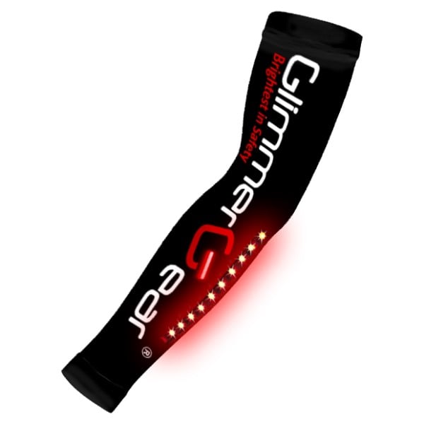 Glimmer Gear LED High Visibility Arm Sleeves - Black