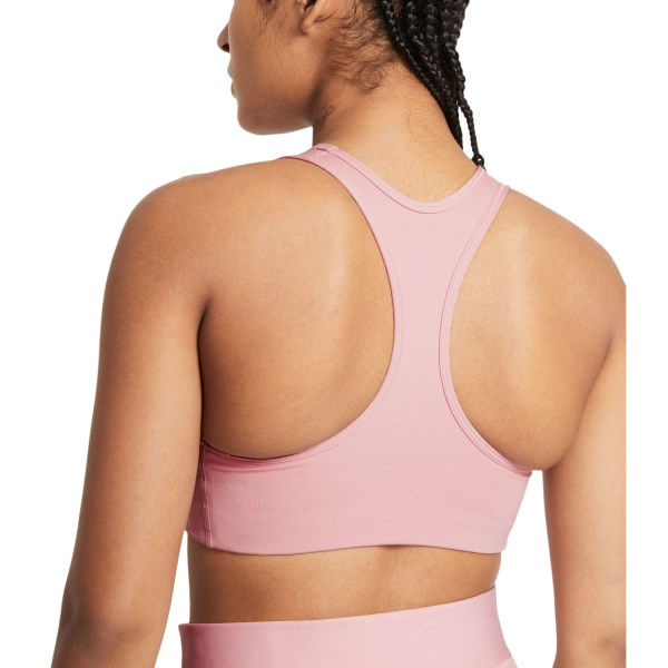 Nike Swoosh Womens Sports Bra - Pink Glaze/White