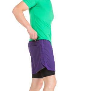 Ronhill Tech Revive Twin Mens Running Shorts - Imperial/Black