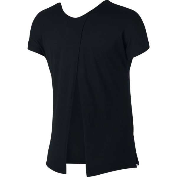 Nike Miler Soft X Back Womens Running T-Shirt - Black
