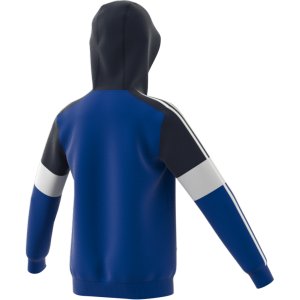 Adidas Essentials Logo Colourblock Kids Hoodie - Team Royal Blue/Legend Ink/White