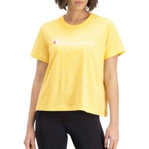 Champion Script Womens Crop T-Shirt - Sunshine Lollipops
