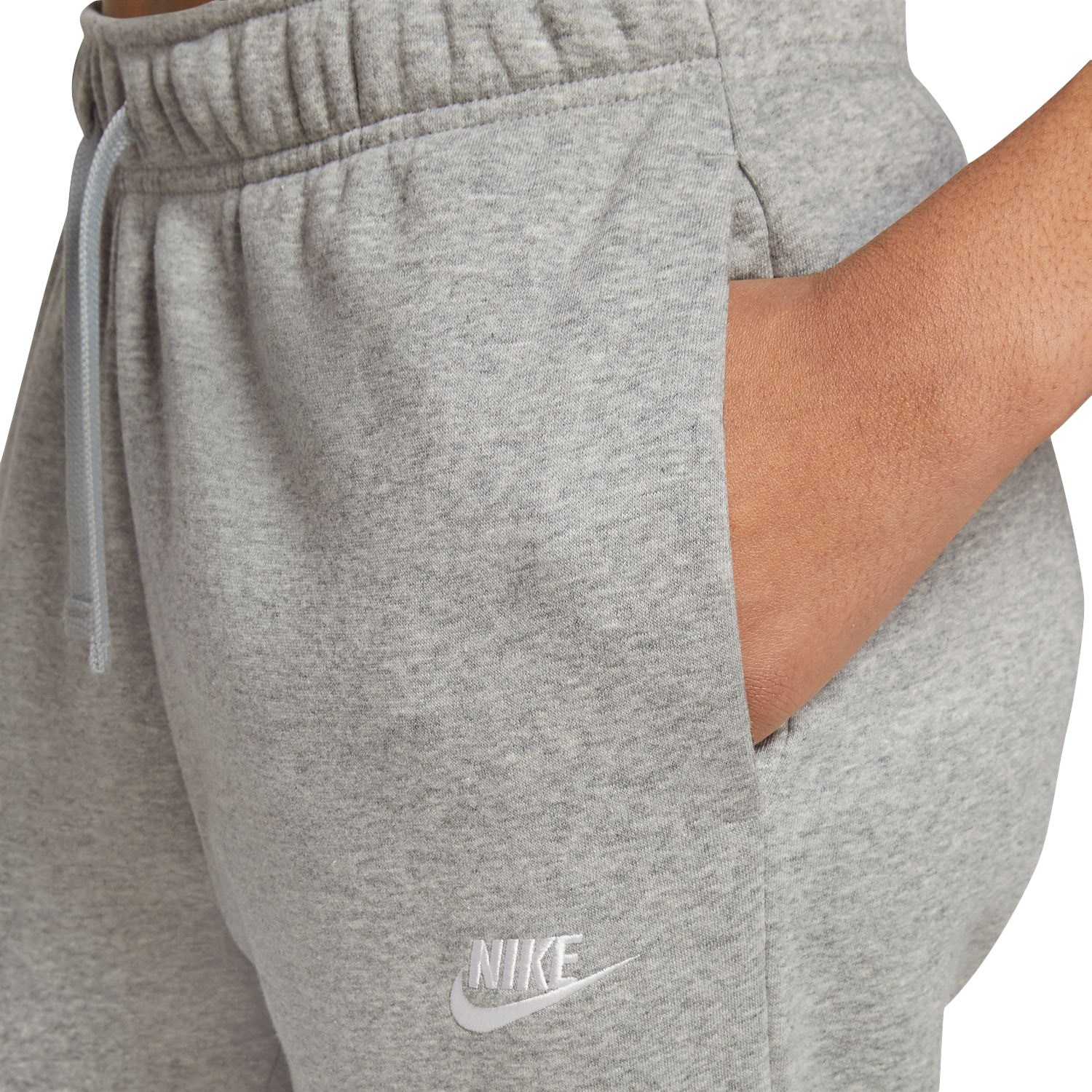 Nike Sportswear Club Fleece Mid-Rise Womens Track Pants - Dark Grey ...