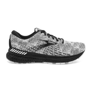 Brooks Adrenaline GTS 21 Knit - Mens Running Shoes - White/Grey/Black