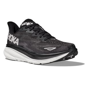 Hoka Clifton 9 - Womens Running Shoes - Black/White