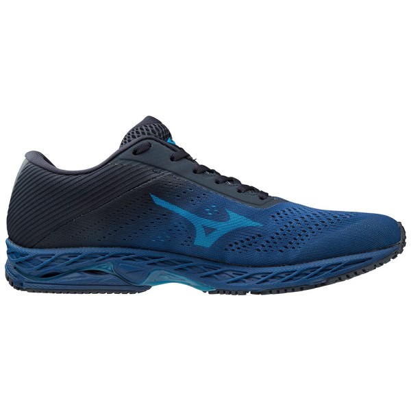 Mizuno Wave Shadow 3 - Mens Running Shoes - True Blue/Dark Blue/Navy Blazer