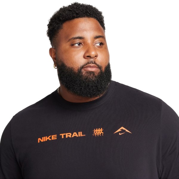 Nike Dri-Fit Mens Trail Running T-Shirt - Black