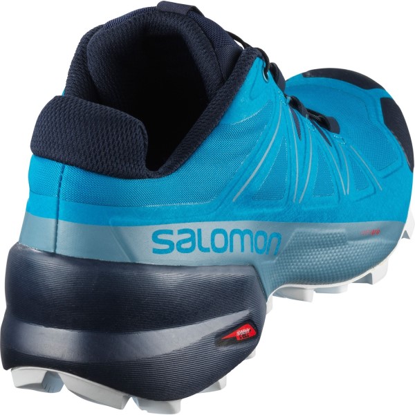 Salomon Speedcross 5 - Mens Trail Running Shoes - Fjord Blue/Navy Blazer/Illusion Blue