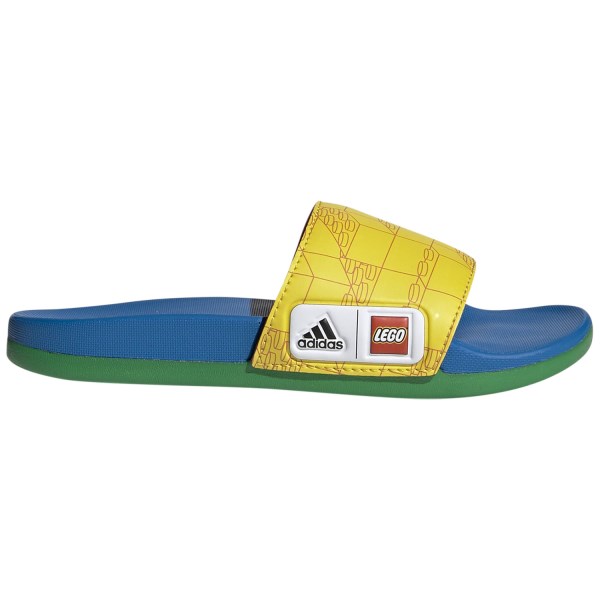Adidas Adilette Comfort X Lego - Kids Slides - Yellow/Red/Shock Blue
